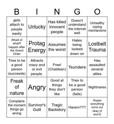 Dann Bingo Card