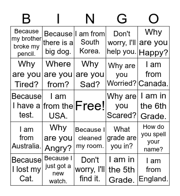 20160421 Review Bingo Card