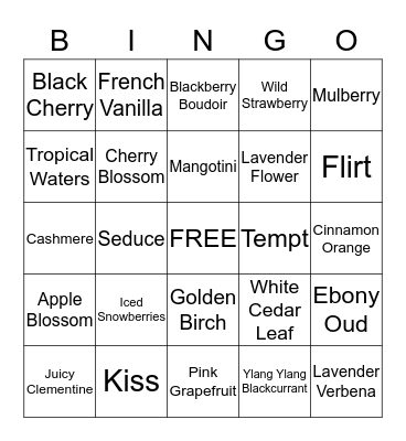 Tealight Bingo Card