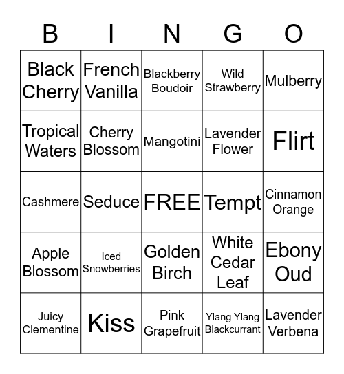 Tealight Bingo Card