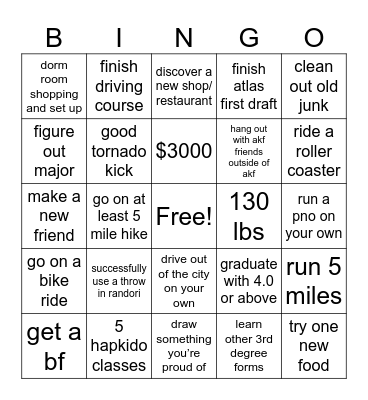 2024 Bingo Card