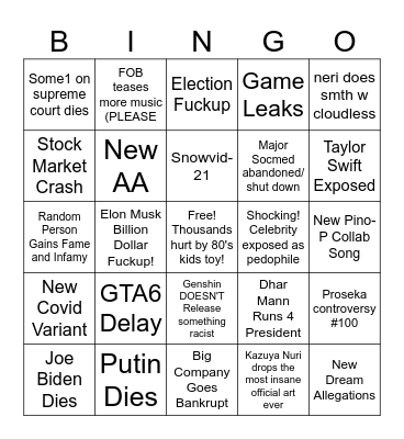2024 bingo Card