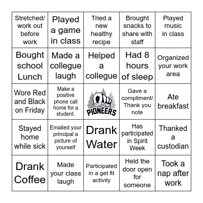 IES Staff BINGO Card