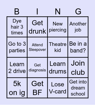 Marty 2024 bingo Card