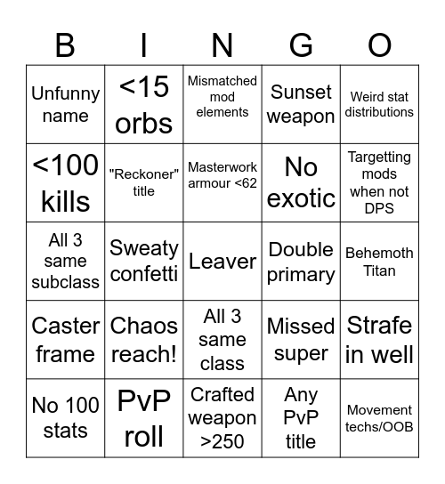 Ermahgerd Vangerd Bingo Card