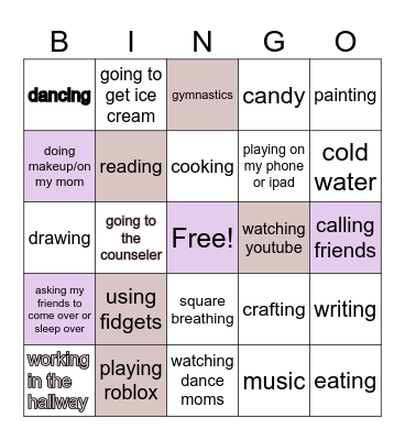 Olive's feel good bingo Card
