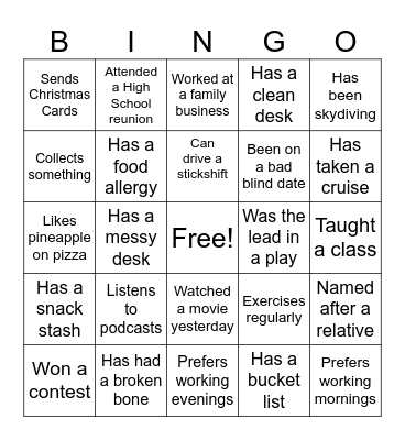 Coding Meeting Bingo Card