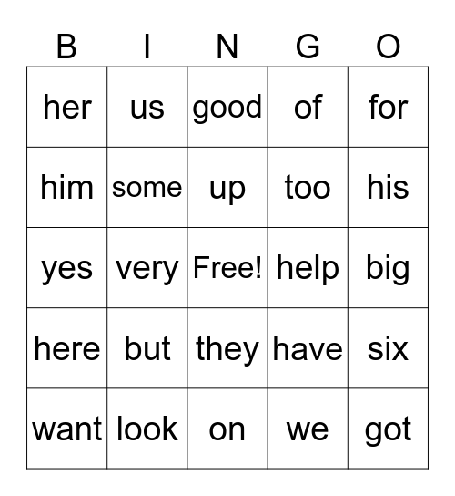 Module 5 Bingo Card
