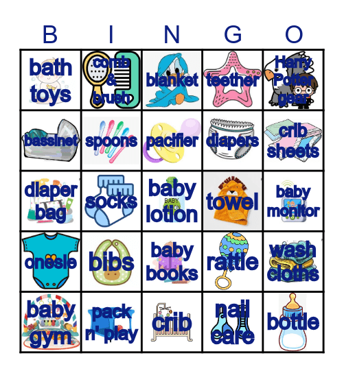 Baby Thomas Bingo Card