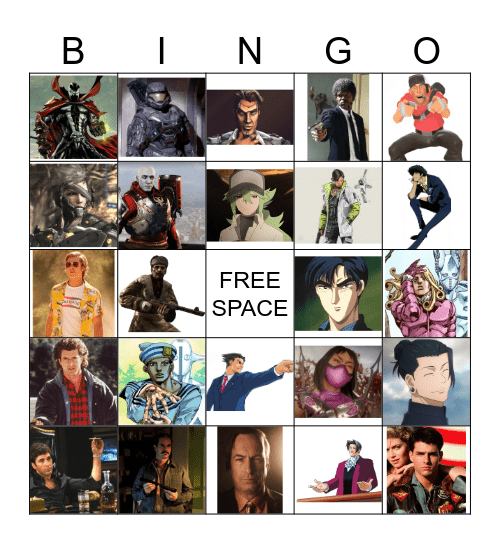 Favorite Character Bingo Card