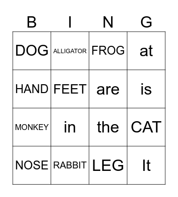 Bingo Card