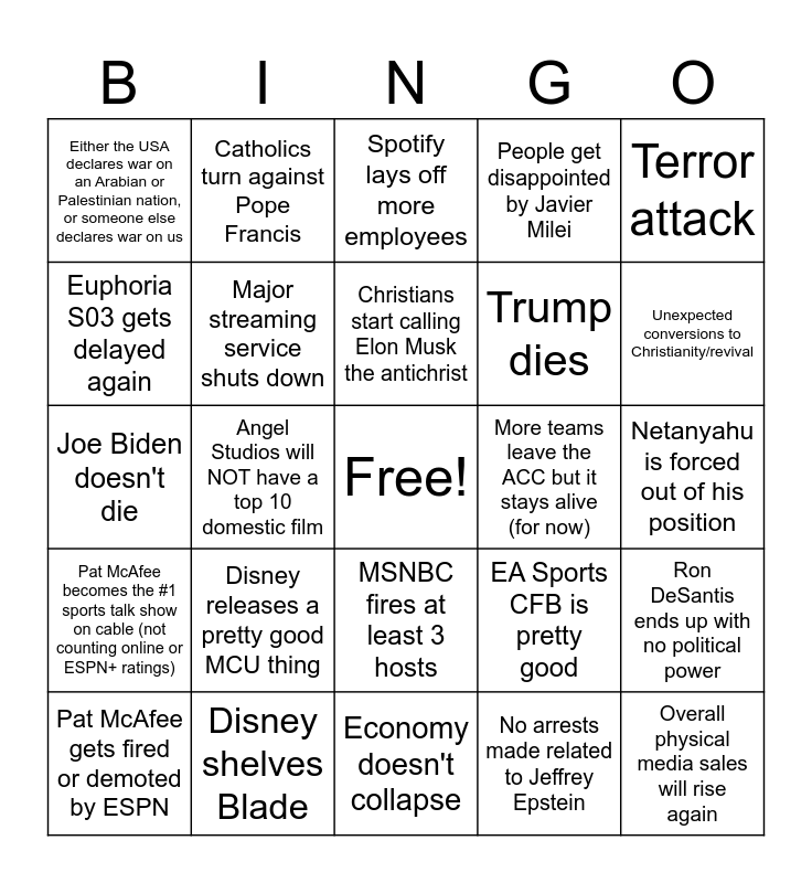 2024 Bingo Card Bingo Card   2024 Bingo Card 