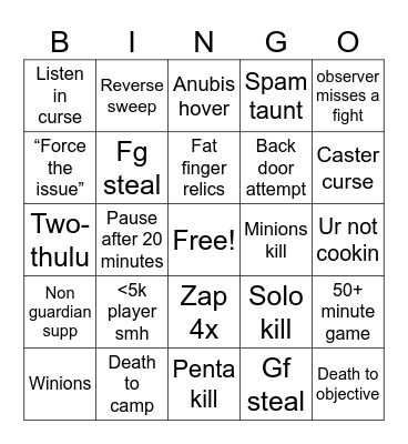 SWC 2024 Bingo Card