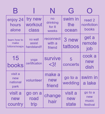 2024 the plot Bingo Card