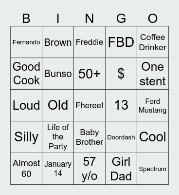 FHER FIFTY Bingo Card