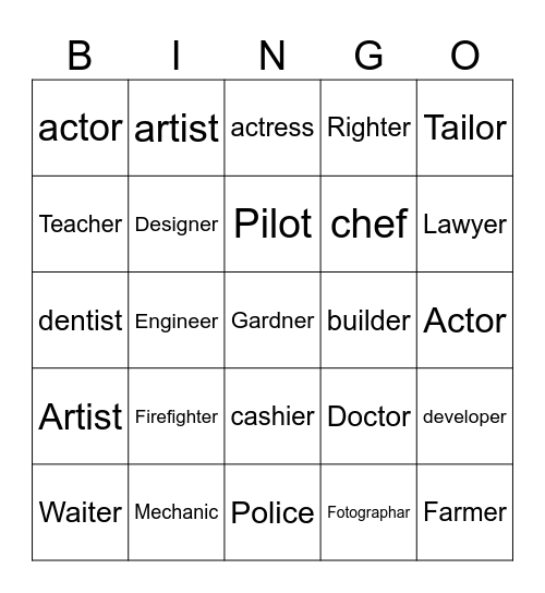 Bingo Card