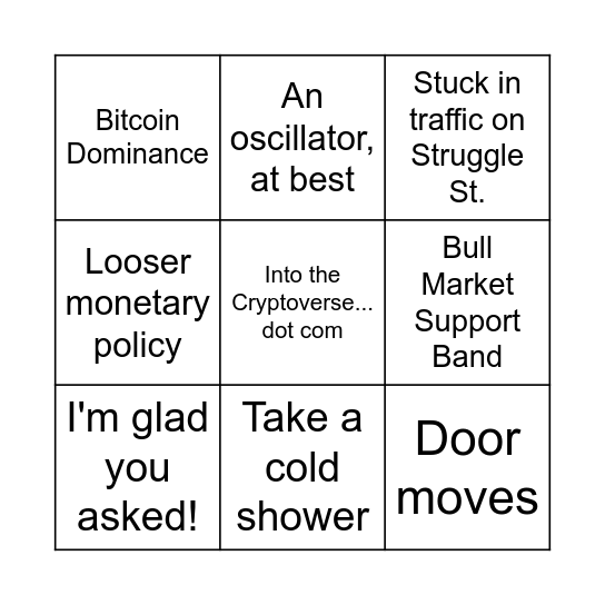 Ben Cowen Bingo! Bingo Card