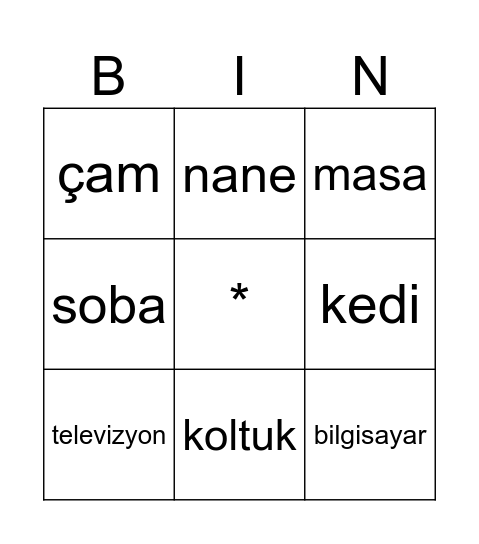 TOMBALA Bingo Card