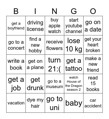2024 Bingo Card