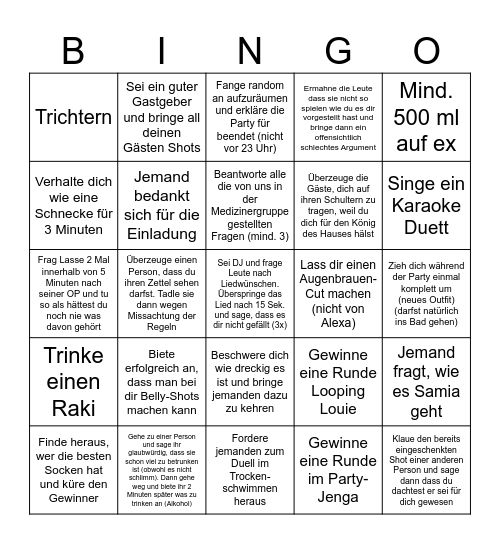 SÄM Bingo Card