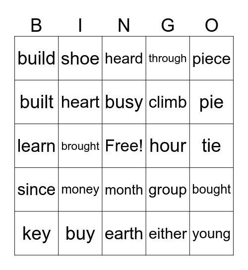 Extension BINGO Card