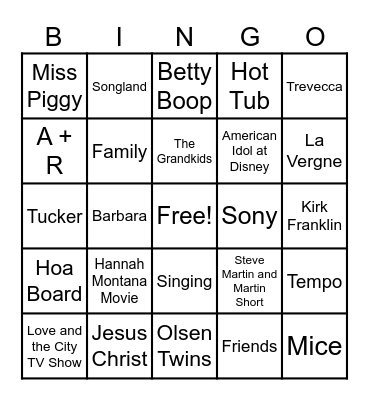 Maci's 31's  Birthday Bingo Card