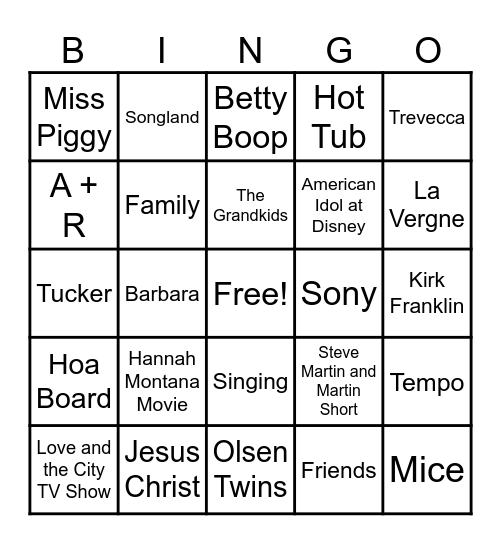 Maci's 31's  Birthday Bingo Card