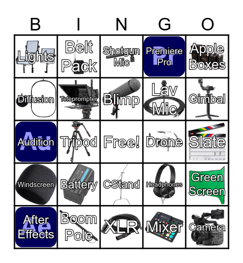 Video Marketing Bingo Card