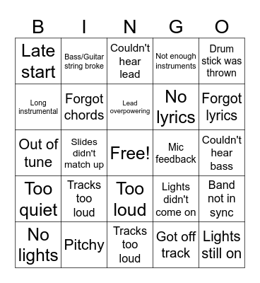 Complaint B-B-Bingo Card