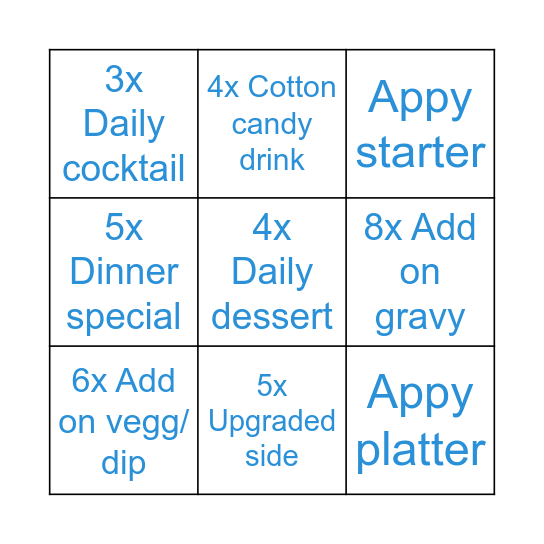 Upsale fun day! Bingo Card