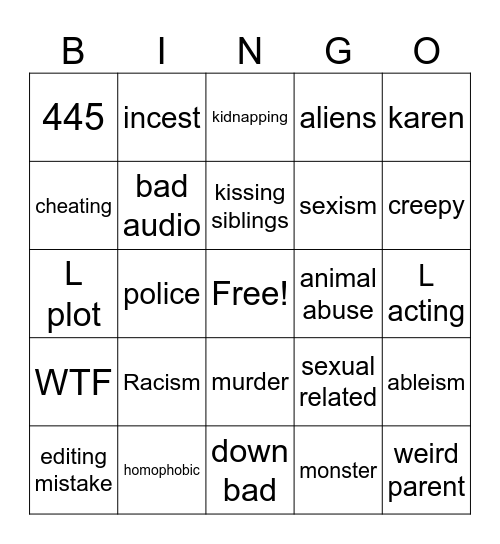 tomorrows teachings Bingo Card