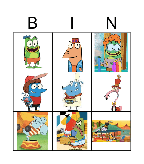 Let's go luna characters Bingo Card