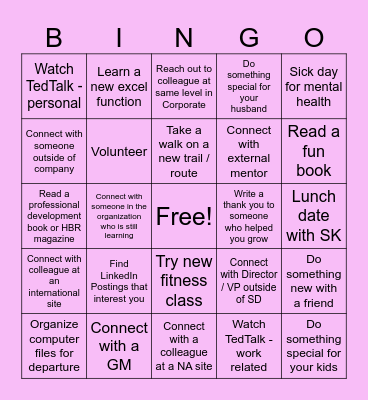 Waiting for the Next Thing Bingo Card