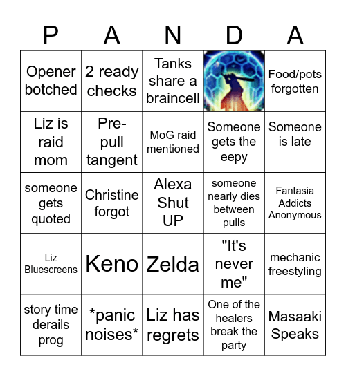 Panda Express Gremlins Bingo Card