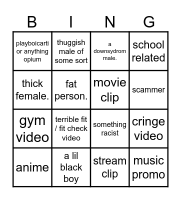 ig reels bingo Card