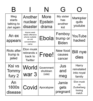 2024 Bingo Card