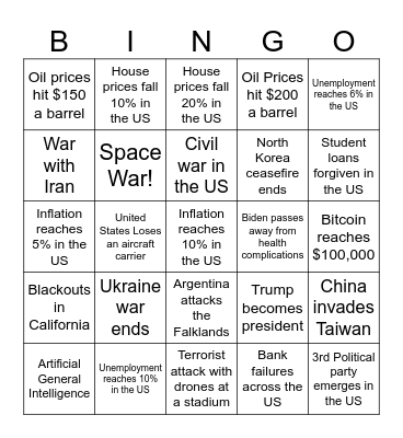 2024 Bingo Card