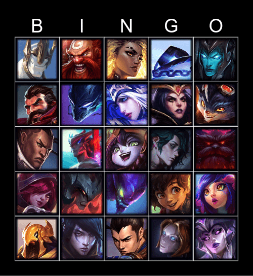 Bingo LEC Bingo Card