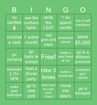 2024 bingo Card