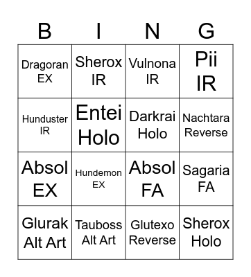 Obsidian Flames Gnabi Bingo Card