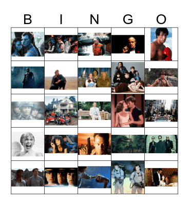 Movies Bingo Card