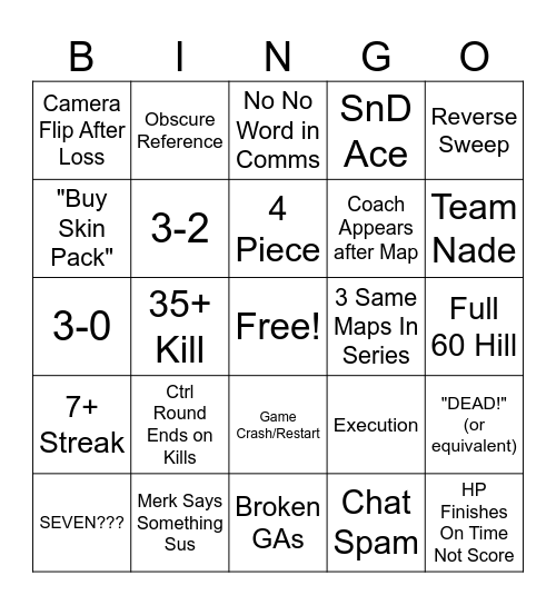 CDL 2024 Bingo Card