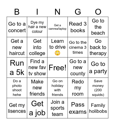 2024 bingo Card
