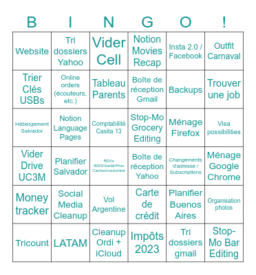 GET YO BINGO ON! Bingo Card