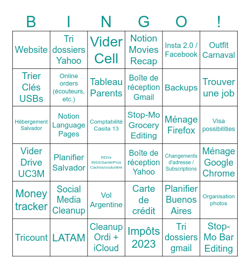GET YO BINGO ON! Bingo Card