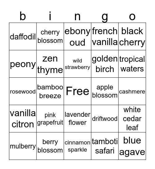 Bingo Card