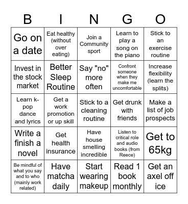 2024 Bingo Card