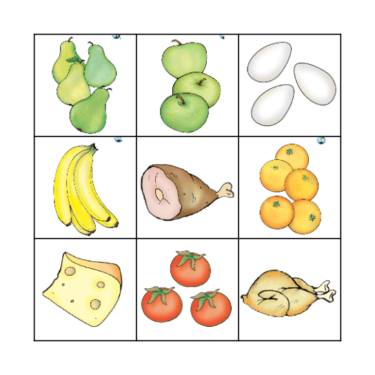 Bugs World unit 5 Bingo Card