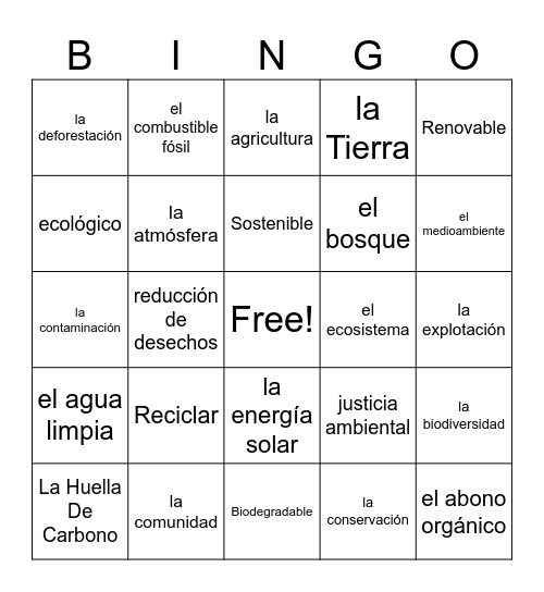 Journeys Puerto Rico Bingo Card