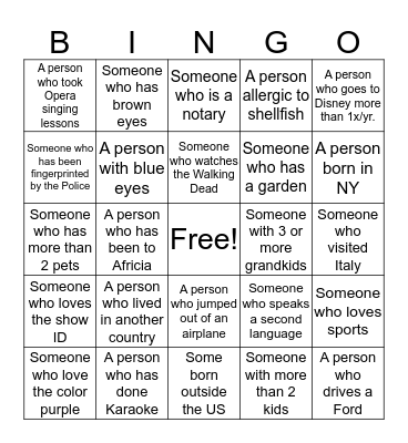 Nurses Week Love Boat Bingo Card